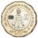 2023 Mexico Bimetallic 20 Pesos BU (First Villa of Colima)