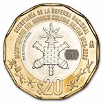 2023 Mexico Bimetallic 20 Pesos BU (Military Academy)