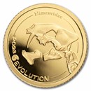 2023 Mongolia 1/2 gram Proof Gold Evolution of Life: Nimravidae