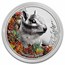 2023 Mongolia 1 oz Silver Woodland Spirits: Chipmunk