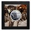2023 Mongolia 2 oz Silver Mongolian Falcon Black Proof