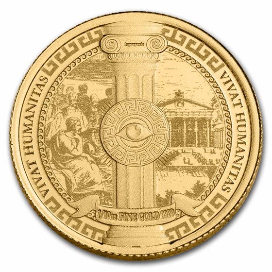 2023 Niue 1/10 oz Gold $10 Vivat Humanitas Prooflike BU 2023 Niue 1/10 oz Gold $10 Vivat Humanitas Prooflike BU