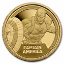 2023 Niue 1/4 oz Au Coin $25 Marvel: Captain America™ (Box & COA)