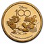 2023 Niue 1/4 oz Gold $25 Disney 100 Years - Mickey & Donald