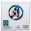 2023 Niue 1 oz Ag Avengers 60th Collection: Captain America + Box