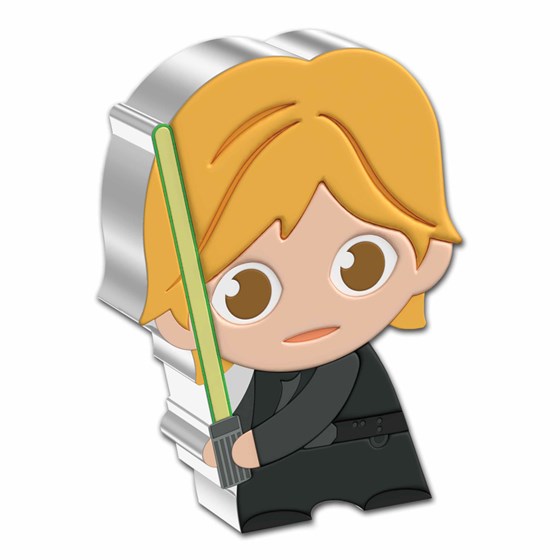2023 Niue 1 oz Ag Chibi Coin Star Wars RoTJ 40th: Luke Skywalker 2023 Niue 1 oz Ag Chibi Coin Star Wars RoTJ 40th: Luke Skywalker