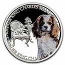 2023 Niue 1 oz Ag Proof Dog Breeds: Cavalier King Charles Spaniel