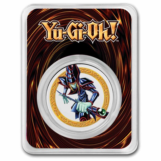 2023 Niue 1 oz Colorized Ag $2 Yu-Gi-Oh! - Dark Magician, In TEP 2023 Niue 1 oz Colorized Ag $2 Yu-Gi-Oh! - Dark Magician, In TEP
