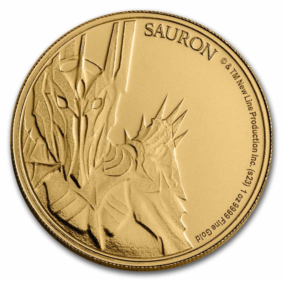 2023 Niue 1 oz Gold $250 Lord of the Rings: Sauron