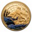 2023 Niue 1 oz Gold Captain Cook Crosses The Antarctic Circle