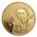 2023 Niue 1 oz Gold Icons: Marie Curie BU (Signed COA)