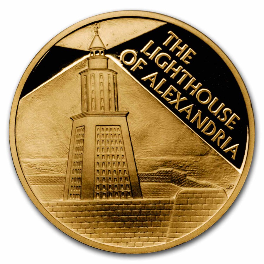 2023 Niue 1 oz Gold The Lighthouse of Alexandria Proof