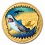 2023 Niue 1 oz Gold Tiger Shark Deadly & Dangerous PF