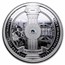 2023 Niue 1 oz Proof Silver $2 Vivat Humanitas w/ Swarovski