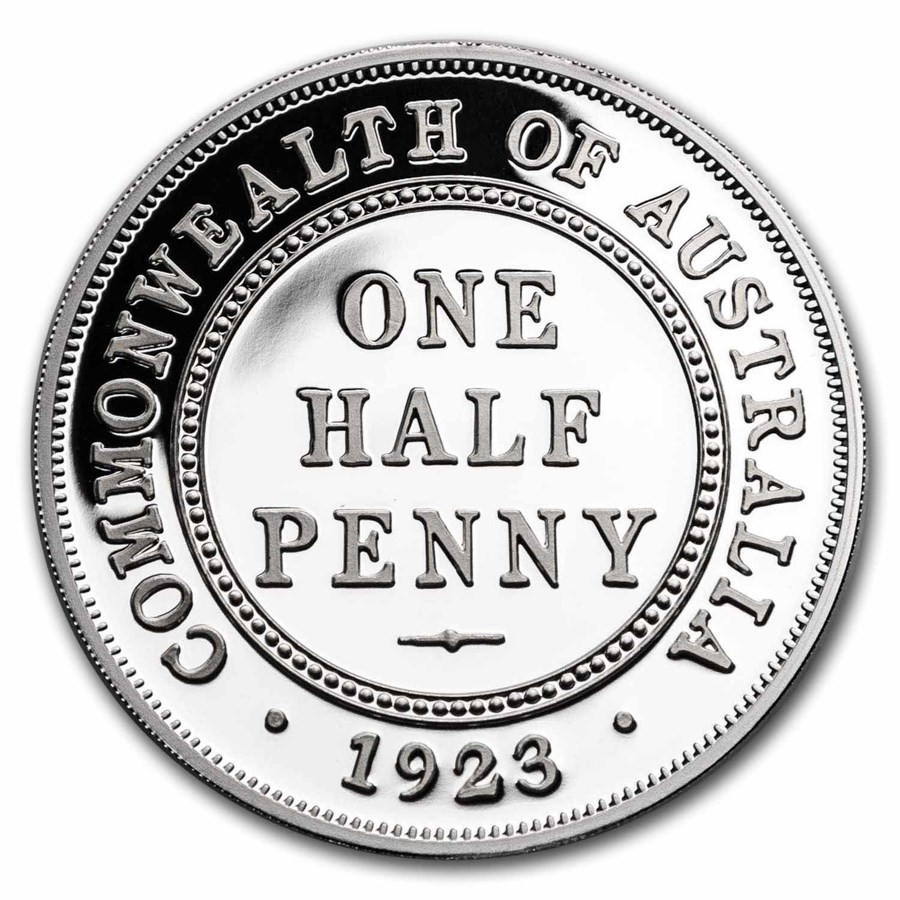 2023 Niue 1 oz Silver 100th Anniversary of 1923 Half Penny Proof