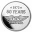 2023 Niue 1 oz Silver $2 Aerosmith 50th Anniversary Proof