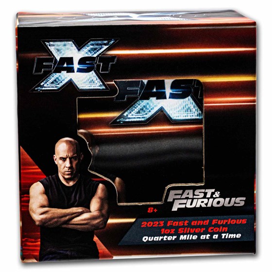 Buy 2023 Niue 1 oz Silver 2 Colorized Fast & Furious Quarter Mile APMEX