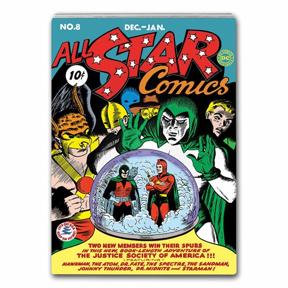 2023 Niue 1 oz Silver $2 COMIX™ - DC: All Star Comics #8 Coin 2023 Niue 1 oz Silver $2 COMIX™ - DC: All Star Comics #8 Coin