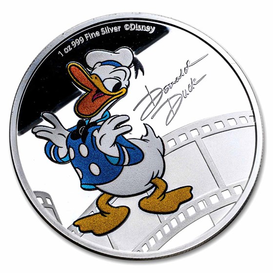 2023 Niue 1 oz Silver $2 Disney Donald Duck Proof (Box & COA) 2023 Niue 1 oz Silver $2 Disney Donald Duck Proof (Box & COA)