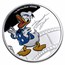 2023 Niue 1 oz Silver $2 Disney Donald Duck Proof (Box & COA)