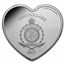 2023 Niue 1 oz Silver $2 Disney Heart-Shaped Love Mickey & Minnie