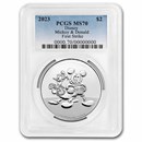 2023 Niue 1 oz Silver $2 Disney Mickey & Donald MS-70 PCGS (FS)