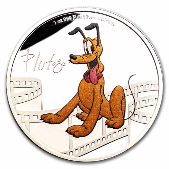 2023 Niue 1 oz Silver $2 Disney Pluto Proof (Box & COA) 2023 Niue 1 oz Silver $2 Disney Pluto Proof (Box & COA)