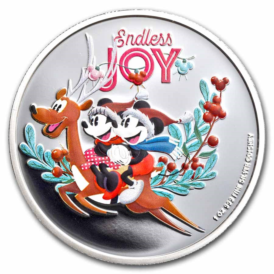 2023 Niue 1 oz Silver $2 Disney Season's Greetings Proof