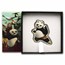 2023 Niue 1 oz Silver $2 Kung Fu Panda Shaped Coin (Colorized)