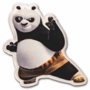 2023 Niue 1 oz Silver $2 Kung Fu Panda Shaped Coin (Colorized)
