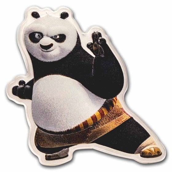 2023 Niue 1 oz Silver $2 Kung Fu Panda Shaped Coin (Colorized) 2023 Niue 1 oz Silver $2 Kung Fu Panda Shaped Coin (Colorized)