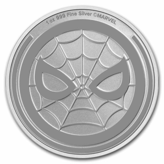 2023 Niue 1 oz Silver $2 Marvel Comics: Spider-Man BU