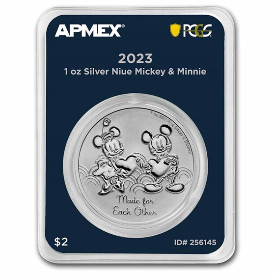 2023 Niue 1 oz Silver $2 Mickey & Minnie (MD® Premier + PCGS FS) 2023 Niue 1 oz Silver $2 Mickey & Minnie (MD® Premier + PCGS FS)