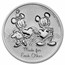 2023 Niue 1 oz Silver $2 Mickey & Minnie MS-70 PCGS (FS)