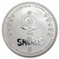 2023 Niue 1 oz Silver $2 Smurfs 65th Anniversary (Abrasions)