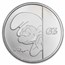 2023 Niue 1 oz Silver $2 Smurfs 65th Anniversary (Abrasions)