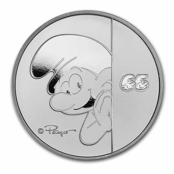 2023 Niue 1 oz Silver $2 Smurfs 65th Anniversary BU 2023 Niue 1 oz Silver $2 Smurfs 65th Anniversary BU