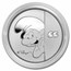 2023 Niue 1 oz Silver $2 Smurfs 65th Anniversary BU