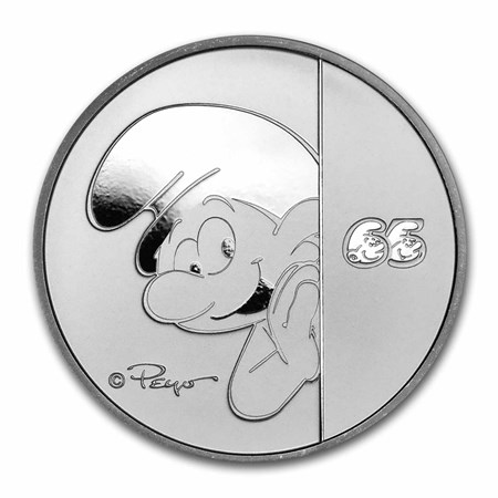 Buy 2023 Niue 1 oz Silver $2 Smurfs 65th Anniversary BU | APMEX