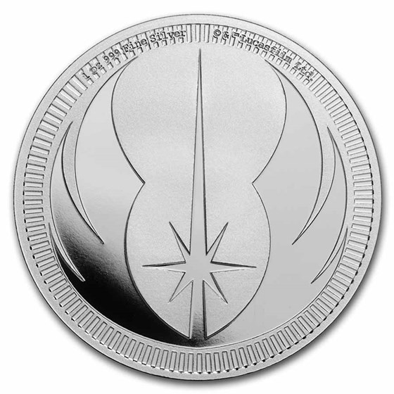 2023 Niue 1 oz Silver $2 Star Wars: Jedi Order Crest Bullion