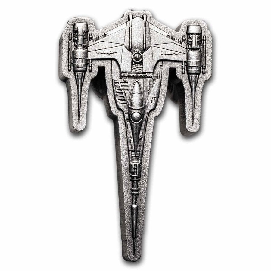 2023 Niue 1 oz Silver $2 Star Wars Mandalorian Starfighter Coin