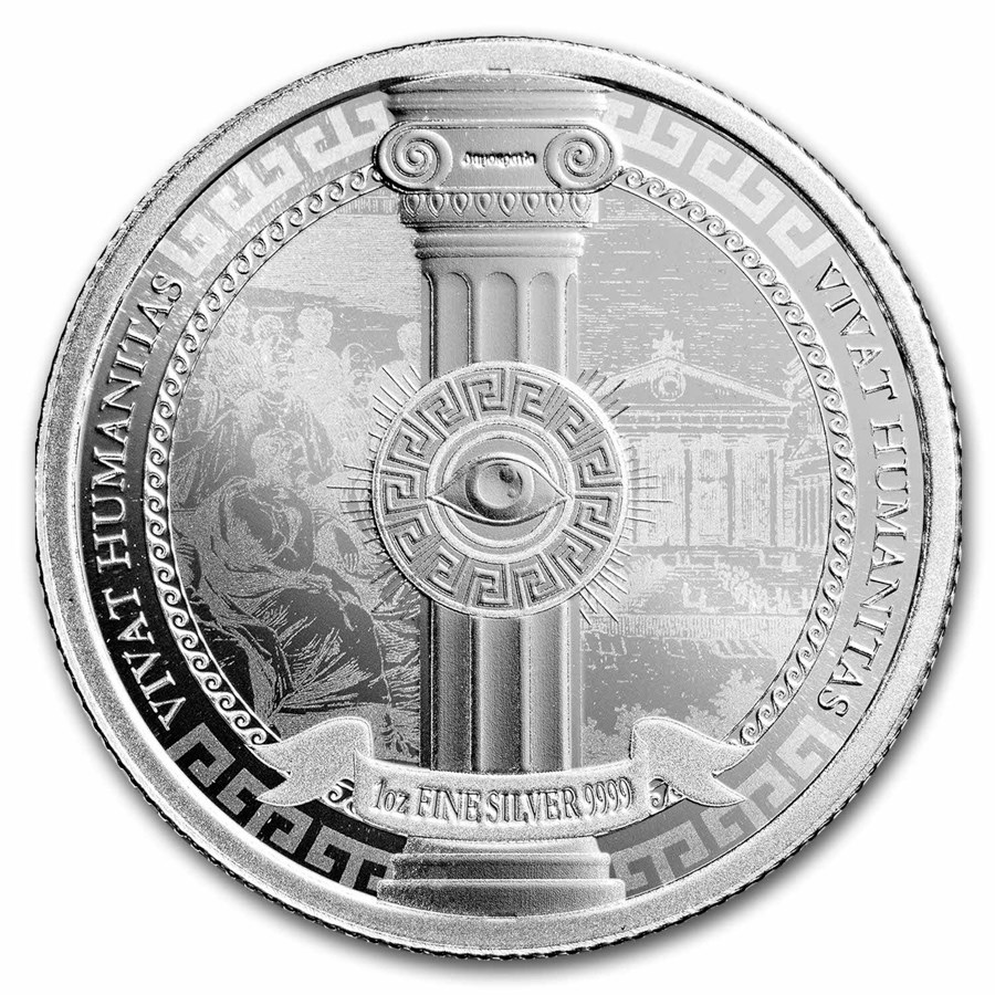 2023 Niue 1 oz Silver $2 Vivat Humanitas BU