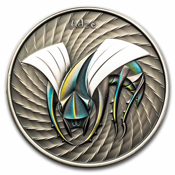 2023 Niue 1 oz Silver Antique World of Cryptids: Adze 2023 Niue 1 oz Silver Antique World of Cryptids: Adze