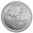 2023 Niue 1 oz Silver Burning Earth Global Warming Terra IV