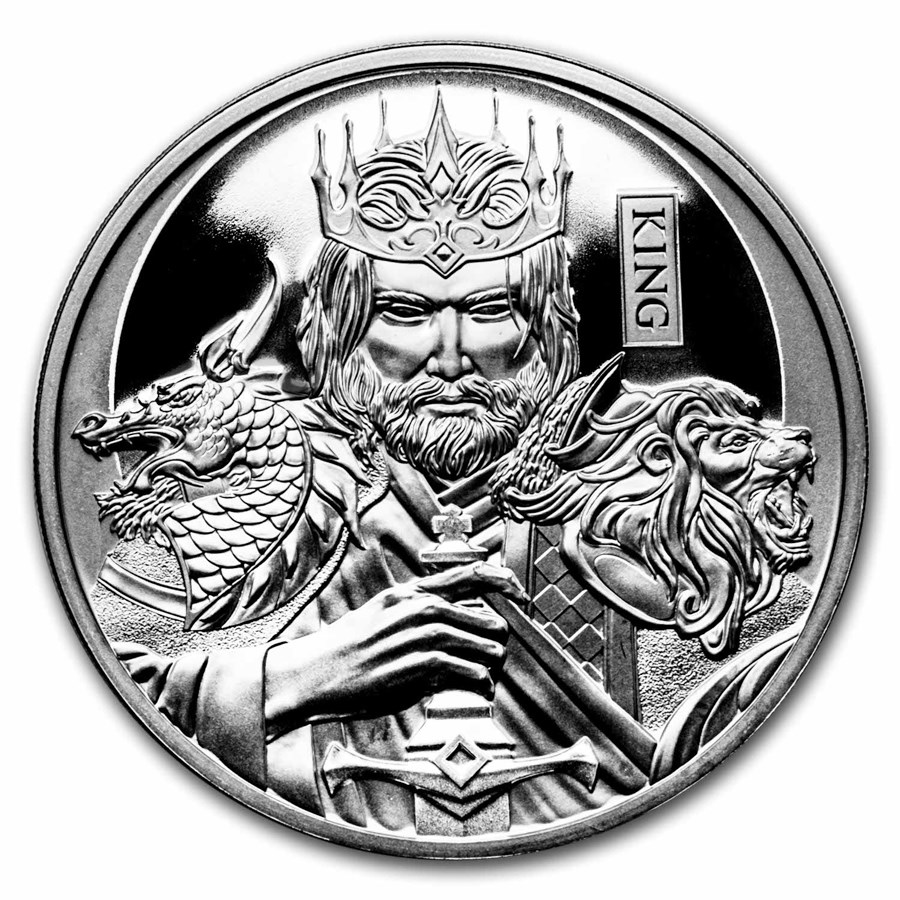 2023 Niue 1 oz Silver Chess King Black Proof