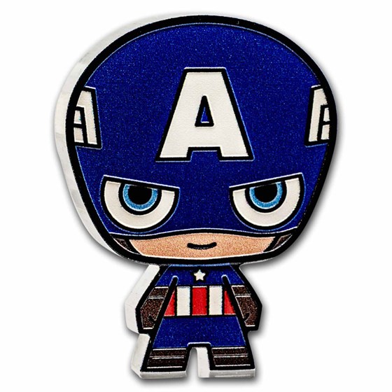 2023 Niue 1 oz Silver Chibi Coin Collection: Captain America 2023 Niue 1 oz Silver Chibi Coin Collection: Captain America