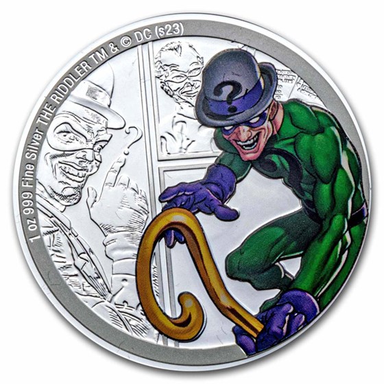 2023 Niue 1 oz Silver Coin $2 DC Villains: THE RIDDLER™ 2023 Niue 1 oz Silver Coin $2 DC Villains: THE RIDDLER™