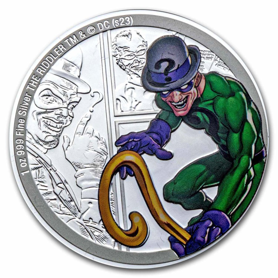 Buy 2023 Niue 1 oz Silver DC Villains: THE RIDDLER | APMEX