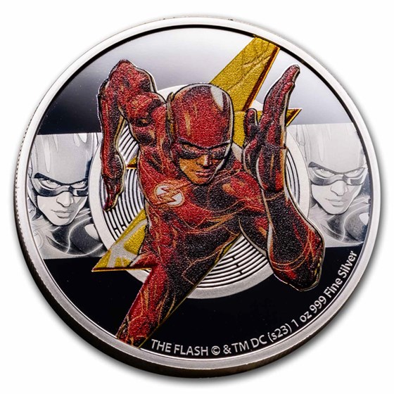 2023 Niue 1 oz Silver Coin $2 The Flash Movie 2023 Niue 1 oz Silver Coin $2 The Flash Movie