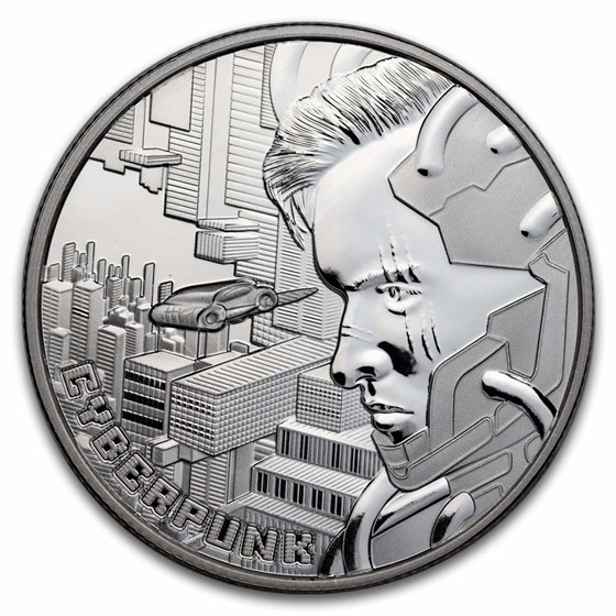 2023 Niue 1 oz Silver Cyberpunk: The Punk Universe BU 2023 Niue 1 oz Silver Cyberpunk: The Punk Universe BU